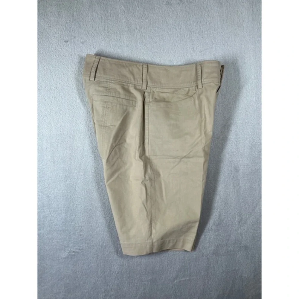 Bogner Womens Tan Khaki Bermuda Golf Shorts‎ Size 6 Stretch Cotton